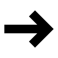 Fototapeta premium Arrow Forward Vector Glyph Icon Design