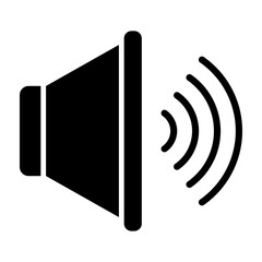 Volume  Vector Glyph Icon Design