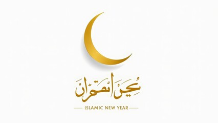 Obraz premium Islamic New Year minimalist poster