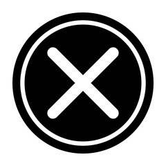 Close  Vector Glyph Icon Design