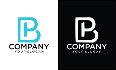Creative BP, PB Letter Initial Logo Design Template Vector Illustration	