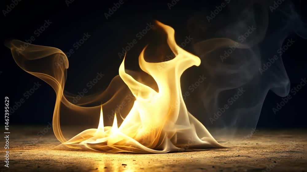 Aufkleber mesmerizing flames dance and flicker, creating a captivating display of light and energy