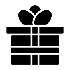 Gift Box  Vector Glyph Icon Design