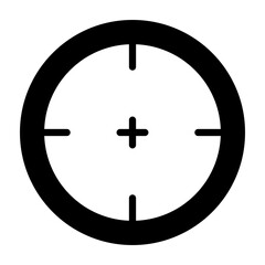 Fototapeta premium Target Vector Glyph Icon Design