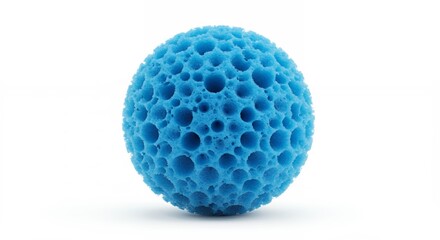 Blue textured sphere