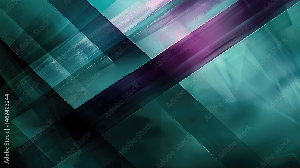Poster abstract green purple line effect on surface of modern template design express seamless style scene.