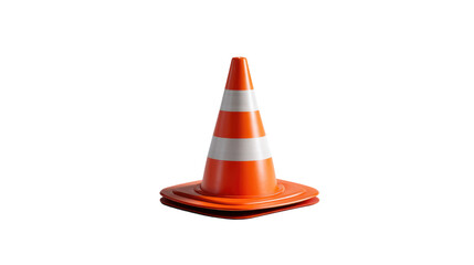 Safety Cone: The image captures a vibrant orange and white safety cone, a simple yet crucial tool, signaling caution and directing the flow of traffic.