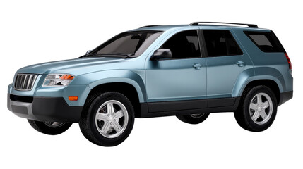 Fototapeta premium SUV in motion: Capturing a sleek, modern sport utility vehicle in vibrant detail, ready for any adventure. Perfect for automotive projects.