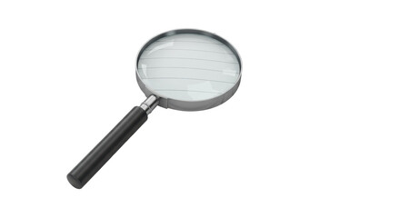 Isolated Classic Handheld Magnifying Glass