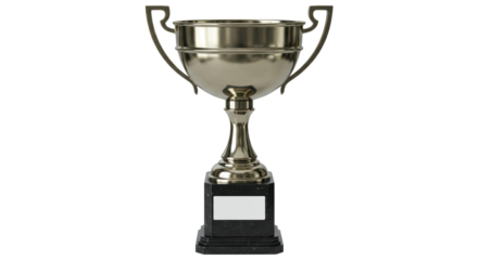Isolated Golden Trophy