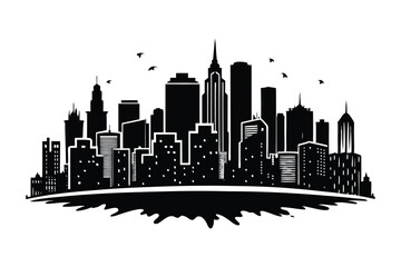 city skyline vector