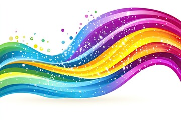 Flowing Spectrum A Vibrant Wave of Color and Light Creates Visual Harmony