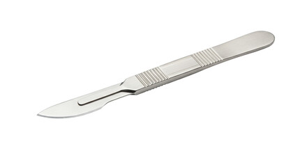 Isolated Stainless Steel Scalpel