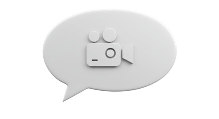 Isolated Video Chat Icon