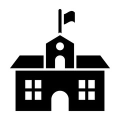 Polling Station  Vector Glyph Icon Design