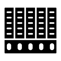 Obraz premium Voting Machine Vector Glyph Icon Design