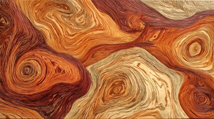Stunning burnt orange maple wood with a mesmerizing swirling grain pattern. Perfect for rustic designs, autumn themes, and natural textures. High-quality, detailed, and versatile for any creative proj