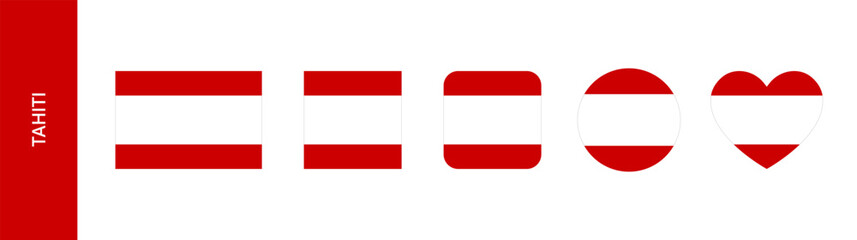 Flag of Tahiti island