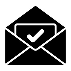 Absentee Ballot  Vector Glyph Icon Design