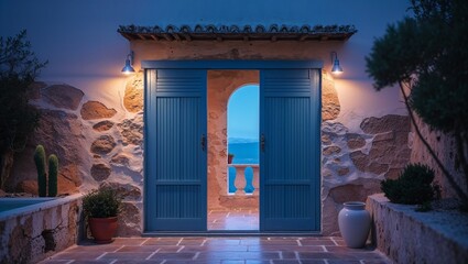 Photorealistic image of a mediterranean pantry