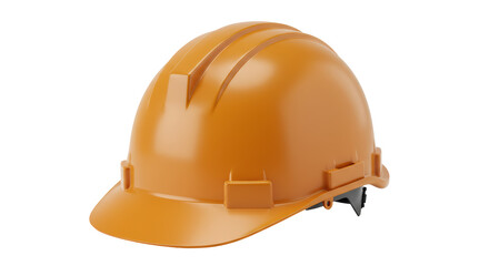 Isolated Orange Construction Hard Hat