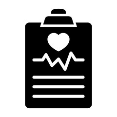 Diagnosis  Vector Glyph Icon Design