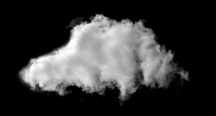 Collection of white clouds or fog for fog design. Smog. Abstract clouds. Fog on the sky. Summer. Dark gray storm. Condensation. Isolated on black background.