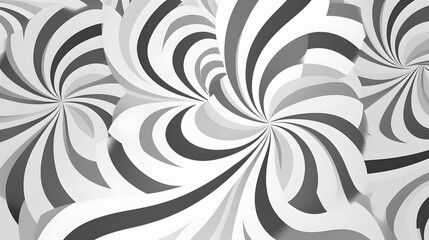 Abstract Seamless Vector Pattern with Rotating Conceptual Elements for Design Projects
