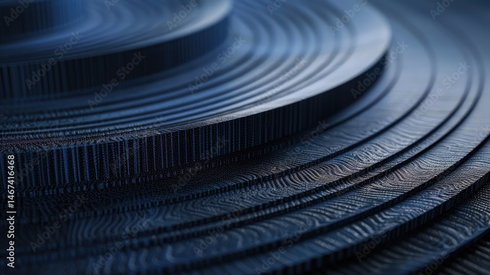 Poster abstract blue color wave express and emphasize energetic signal. seamless texture of vividness curve