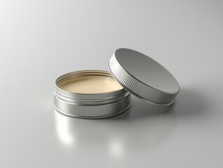 Metal Cream Jar Mockup
