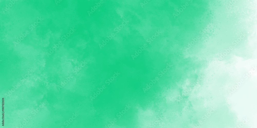 Aufkleber light green water color texture background. abstract watercolor clouds pattern in green tones. sprin
