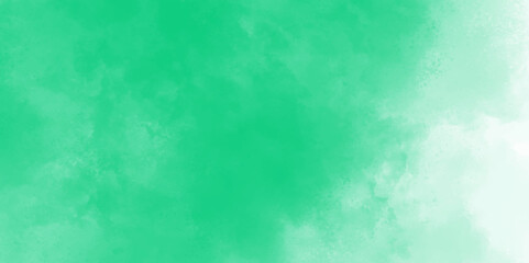 Light Green Water Color Texture Background. Abstract watercolor clouds pattern in green tones. Spring background with place for text.	