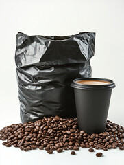 coffee beans in a bag