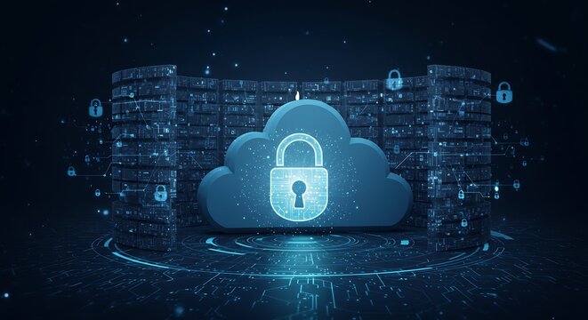 Secure Cloud Data Protection Digital Technology