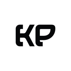KP monogram logo design letter text name symbol monochrome logotype alphabet character simple logo