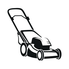 Modern Garden Mower vector Icon Logo.