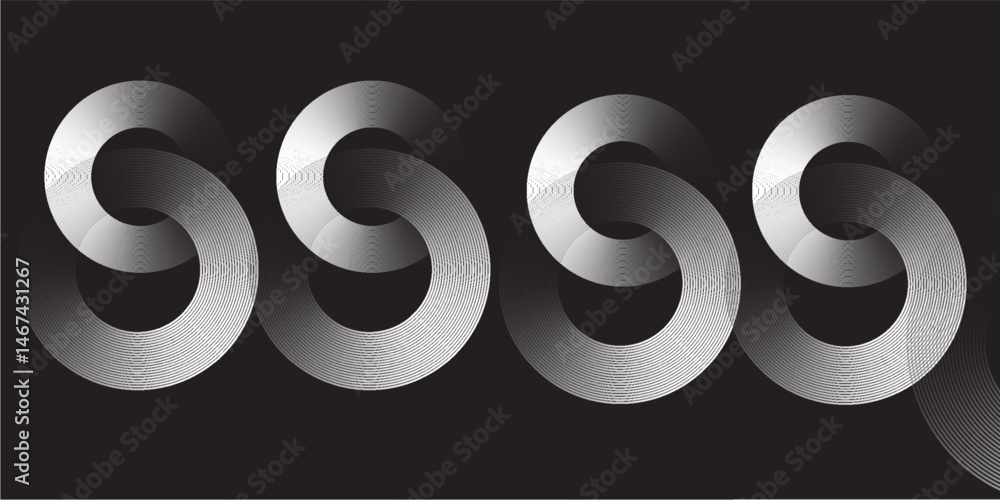 Poster abstract particle technology background design. abstract wave moving point flow particles, high tech