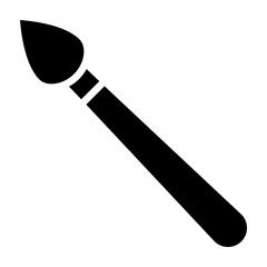 Paint Brush  Vector Glyph Icon Design