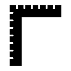 Ruler  Vector Glyph Icon Design
