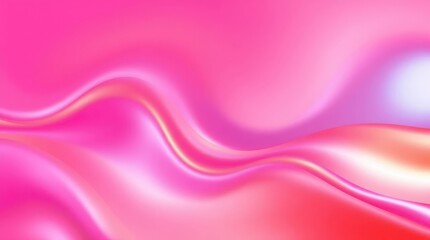 Fototapeta premium Abstract pink and white wavy liquid background