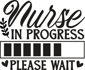 Obraz premium Nurse in progress please with