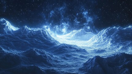 A panoramic view of a night sky filled with countless stars,