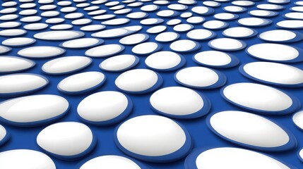 Fototapeta premium Abstract Blue Background with White Circular Shapes on Surface