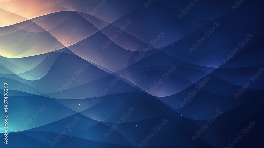 Aufkleber abstract vivid color wave flowing express the energetic signal. seamless texture of vividness curve 