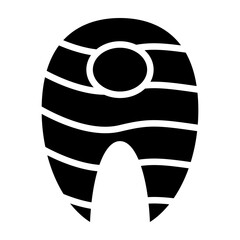 Salmon  Vector Glyph Icon Design