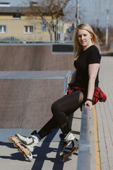 Adult Fitness at Skate Park: Healthy Lifestyle Meets Risk as Woman Experiences Minor Accident...