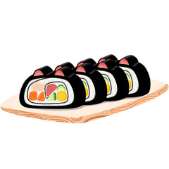 sushi rolls