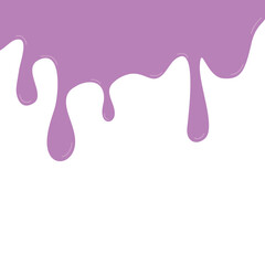 Fluid splatter with glossy surface and droplets scattered around. Smooth abstract curved liquid blob shape. Modern design element for creative backgrounds or decorative purposes