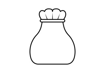 Icono negro de cartera o monedero