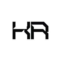 KR monogram logo design letter text name symbol monochrome logotype alphabet character simple logo